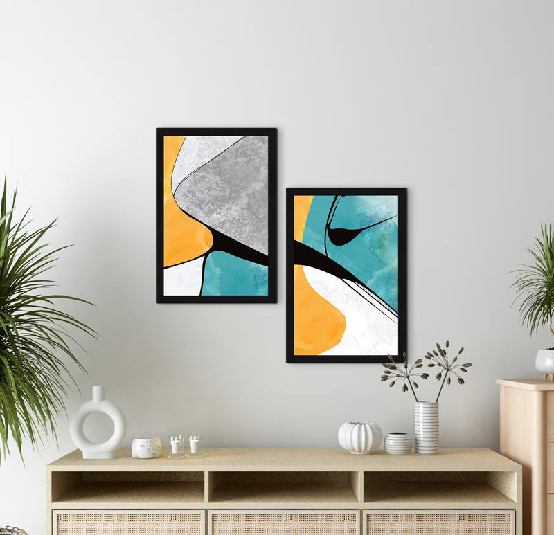 SCENERY AESTHETIC WALL DECOR PAINTINGS WITH FRAME