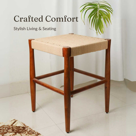 SOLID WOOD LOOM NEST STOOL