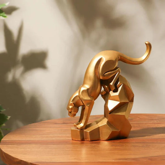 DESCENDING JAGUAR DECORATIVE SCULPTURE