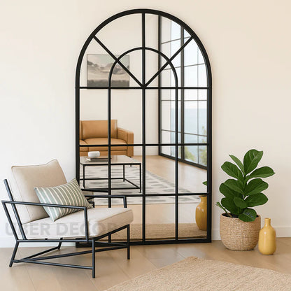 FRENCH ARCH OVERSIZED WINDOW STYLE MIRROR