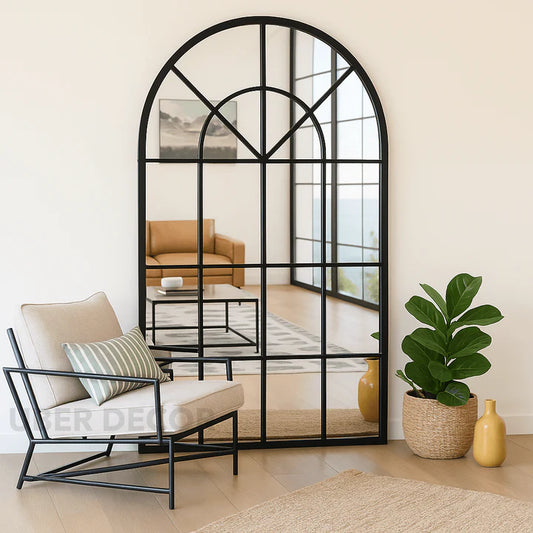 FRENCH ARCH OVERSIZED WINDOW STYLE MIRROR