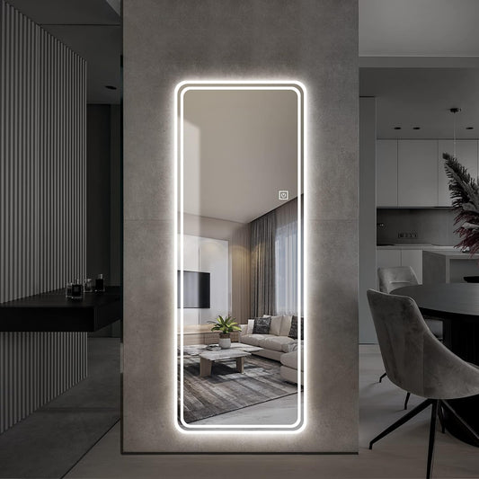 FULL LENGTH DOUBLE STRIPS LED MIRROR WITH DIMMABLE