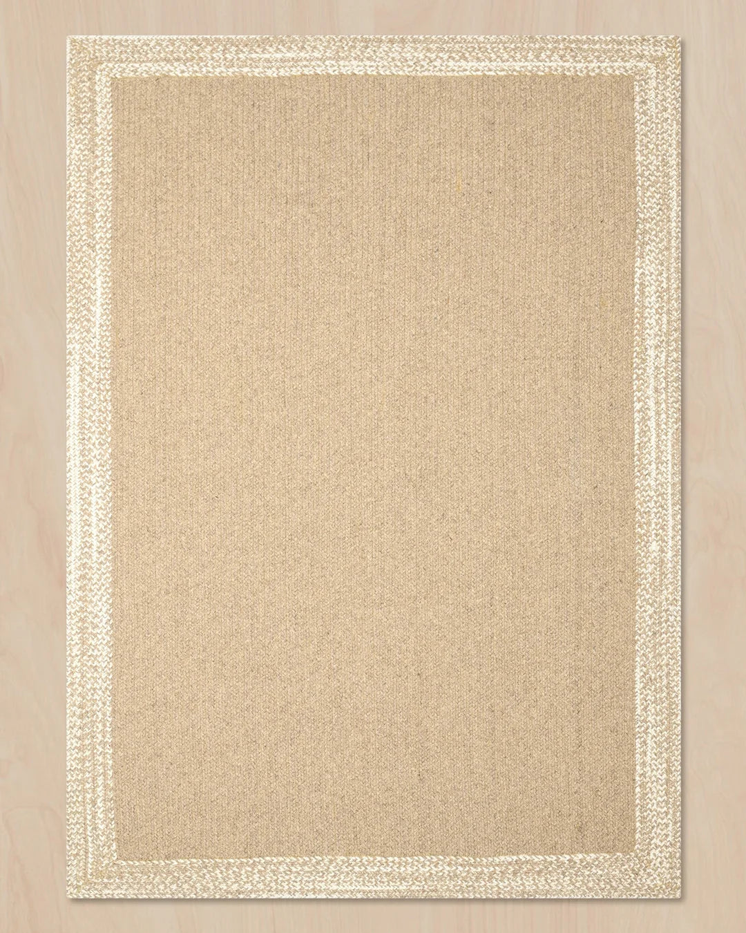URNA PATTERNED WOOL RUG BEIGE