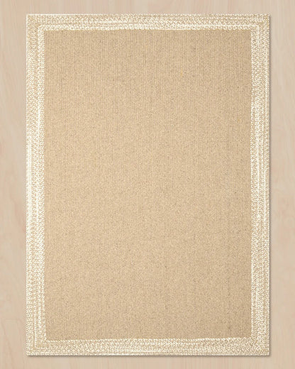 URNA PATTERNED WOOL RUG BEIGE