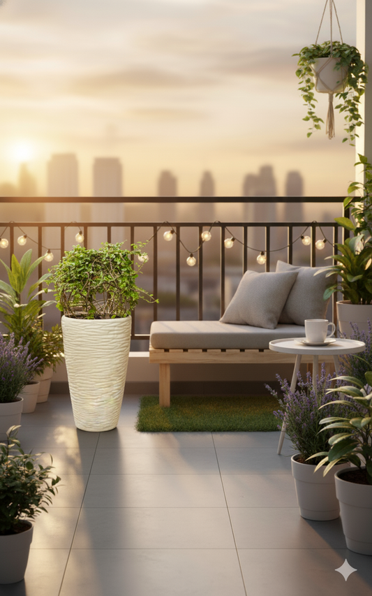 STUDIO PALE WHITE POT