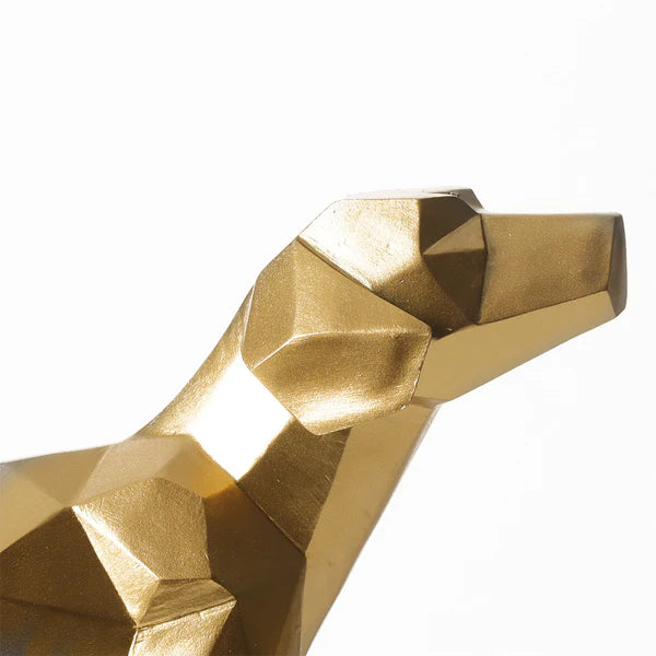 GEOMETRIC STANDING DOG SCULPTURE