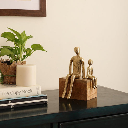 GENERATIONS EMBRACE GOLD FIGURINE