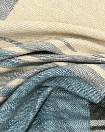 NOMAD HARBOR HANDWOVEN WOOL DHURRIE