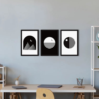 ABSTRACT ART PAINTINGS SET OF 3