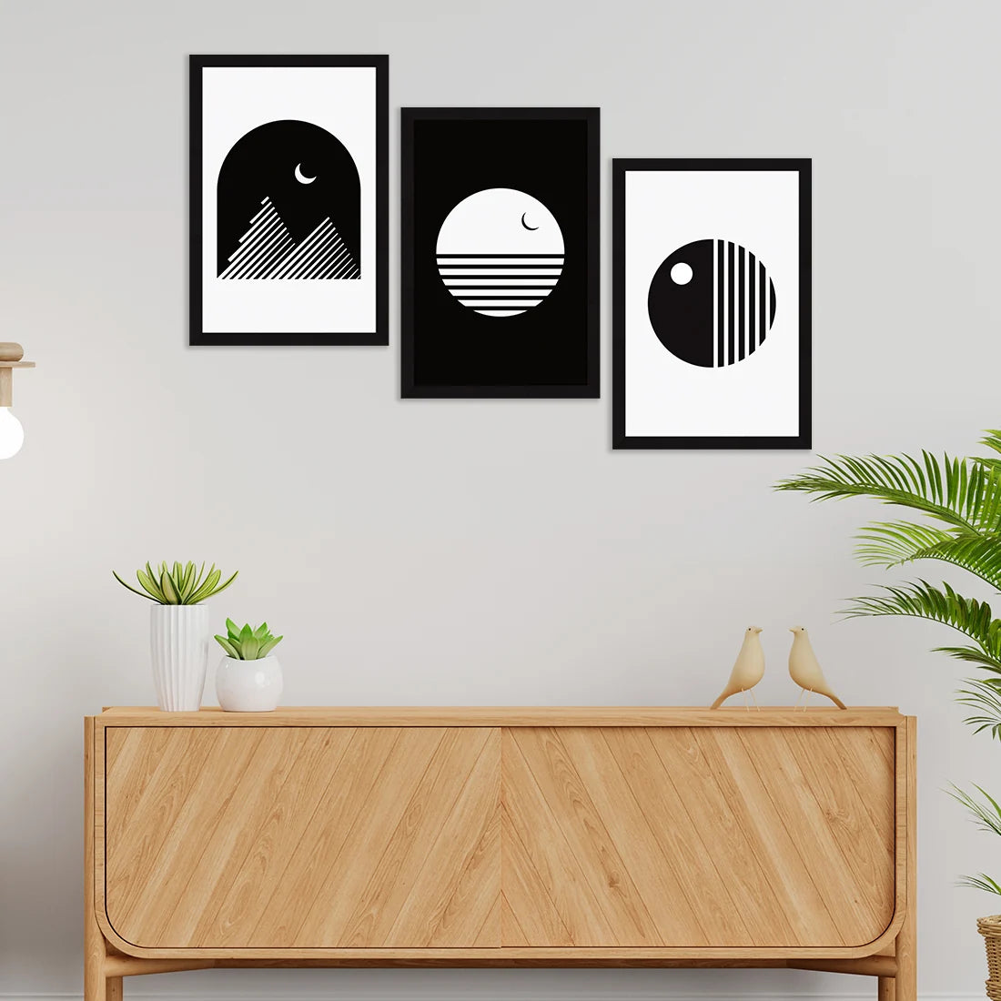 ABSTRACT ART PAINTINGS SET OF 3