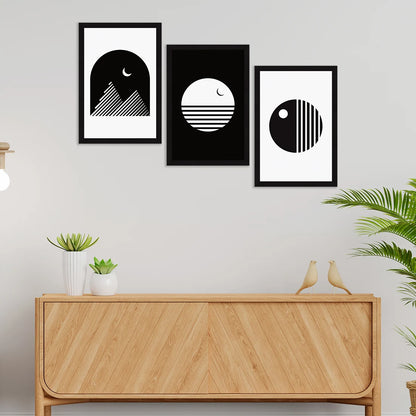 ABSTRACT ART PAINTINGS SET OF 3