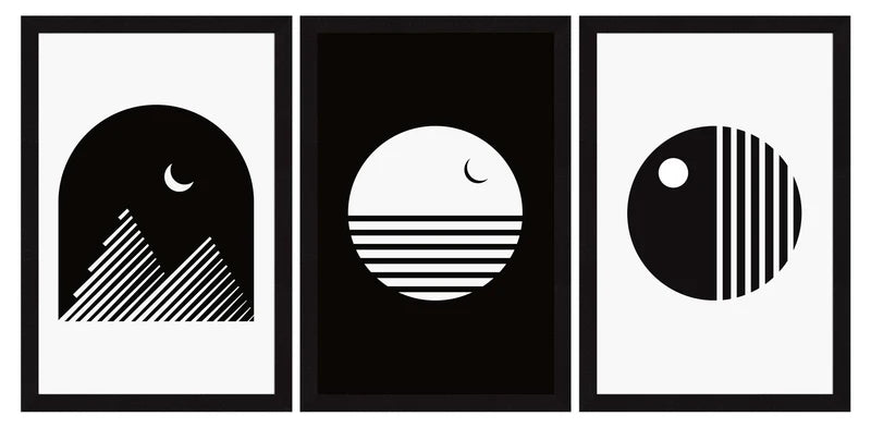 ABSTRACT ART PAINTINGS SET OF 3