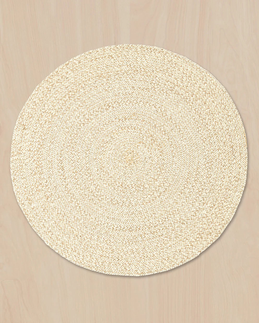 URNA MELANGE WOOL RUG BEIGE ROUND