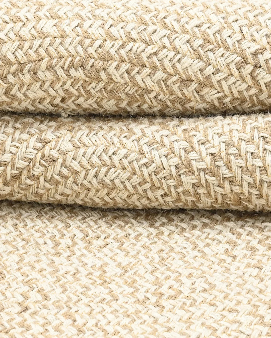 URNA MELANGE WOOL RUG BEIGE ROUND