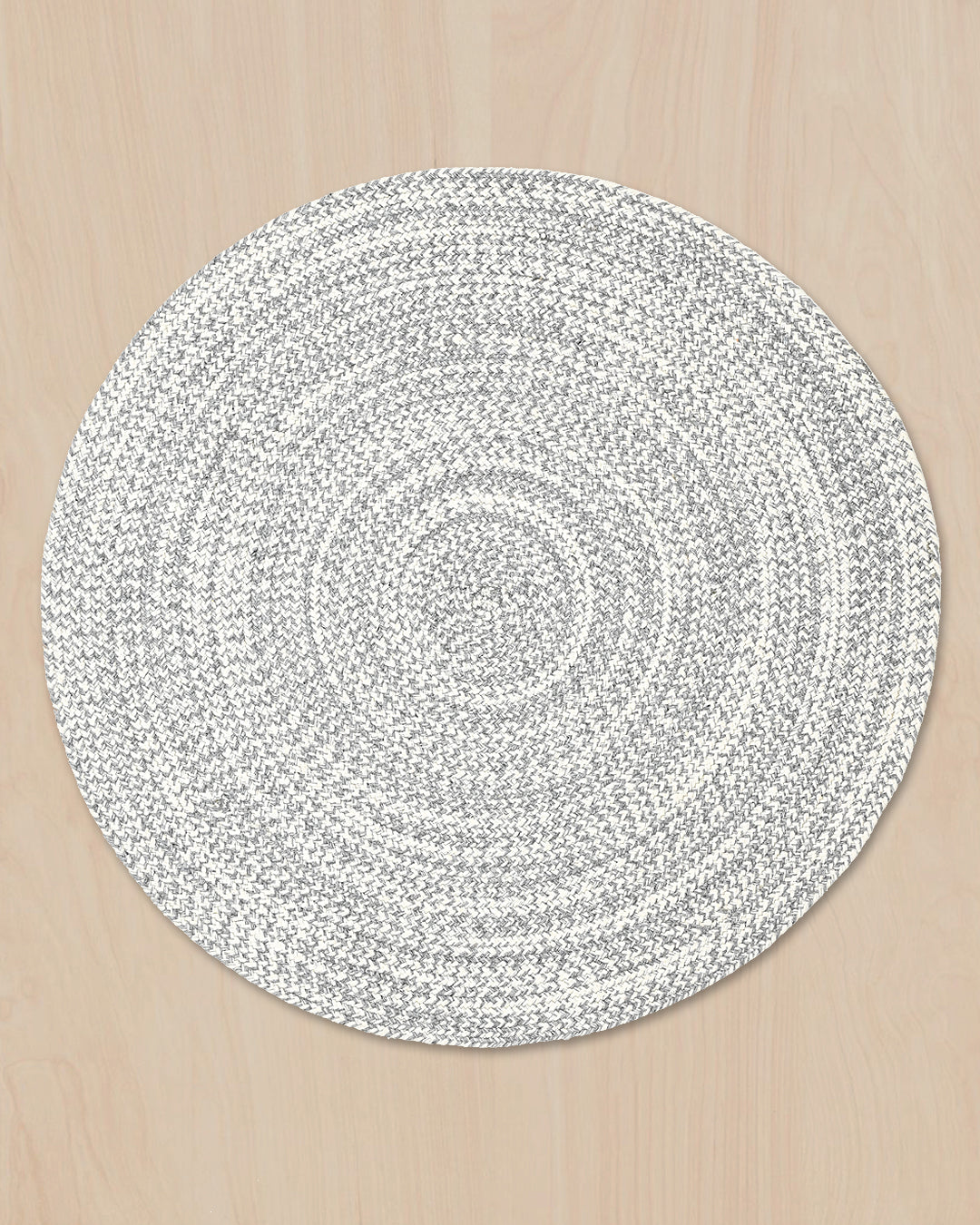URNA MELANGE WOOL RUG GREY ROUND