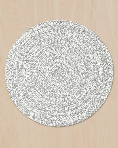 URNA MELANGE WOOL RUG GREY ROUND