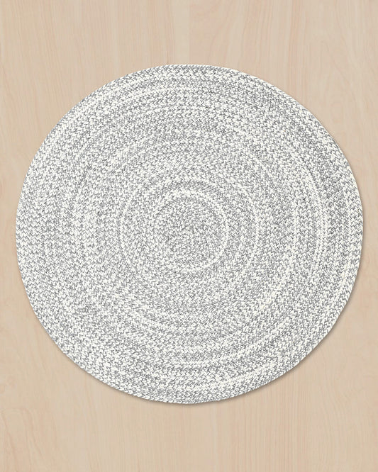 URNA MELANGE WOOL RUG GREY ROUND