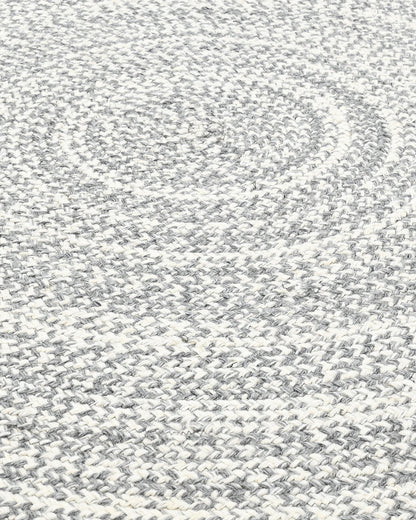 URNA MELANGE WOOL RUG GREY ROUND