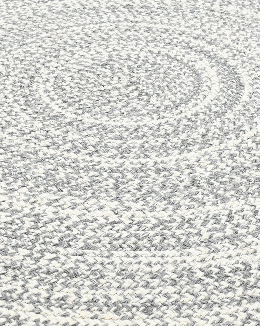 URNA MELANGE WOOL RUG GREY ROUND