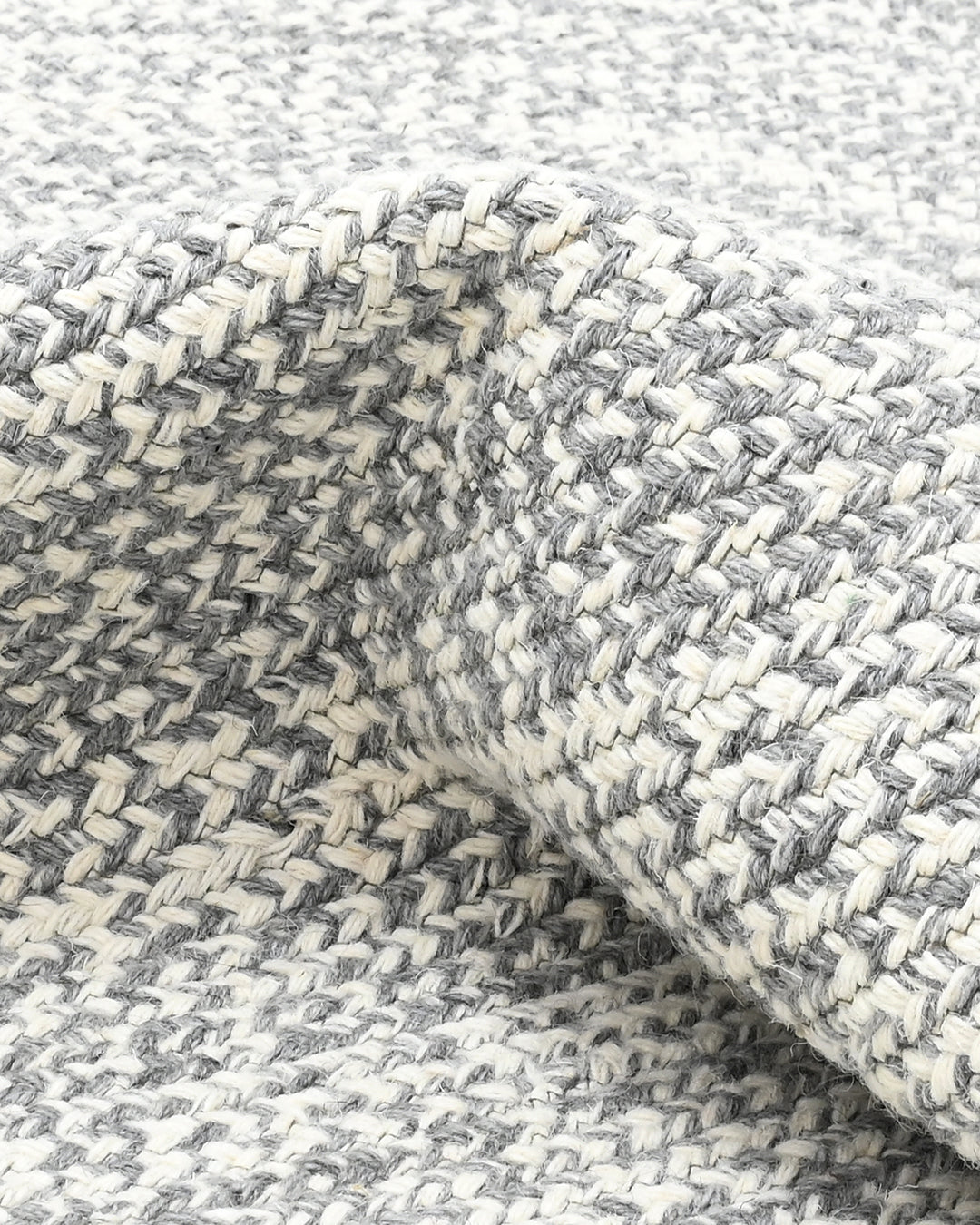 URNA MELANGE WOOL RUG GREY ROUND