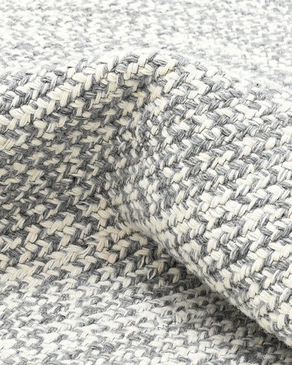 URNA MELANGE WOOL RUG GREY ROUND