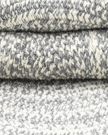 URNA MELANGE WOOL RUG GREY ROUND