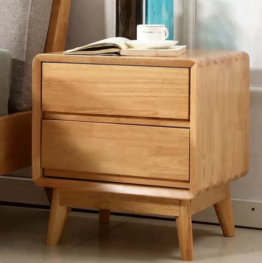 WILLA ARLO SOLID WOOD BED SIDE TABLE