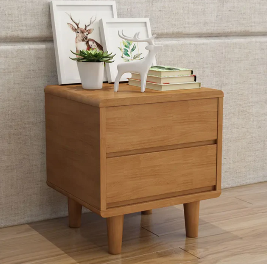 WILLA ARLO SOLID WOOD BED SIDE TABLE