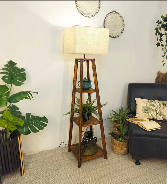 CHARLOTTE WOODEN FLOOR LAMP