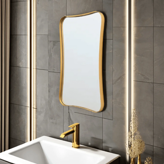 MODERN ABSTRACT IRREGULAR WALL MIRROR