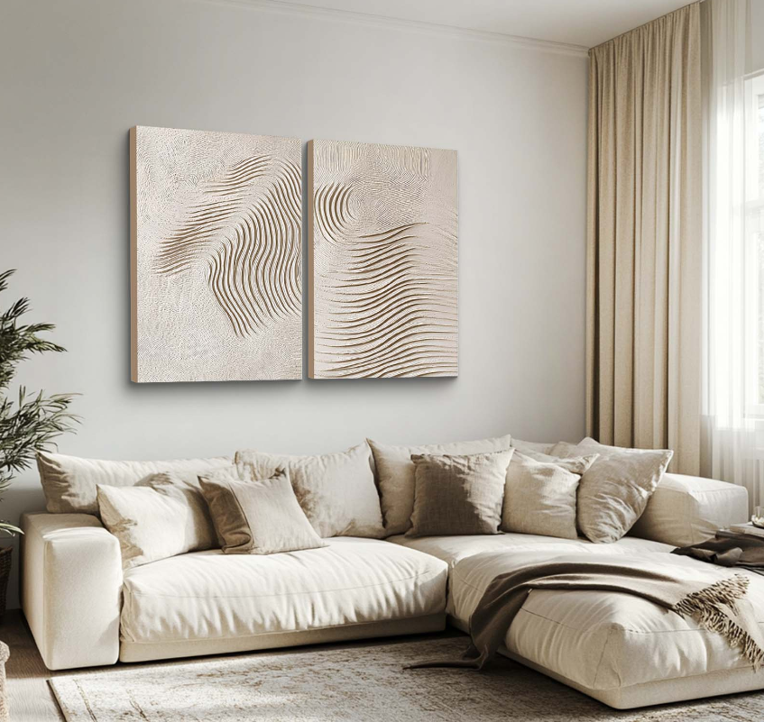 WAVE PATTERN 3D ART DOUBLE