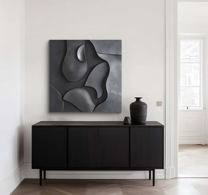 GEOMATRIC FLUID FORM 3D ART