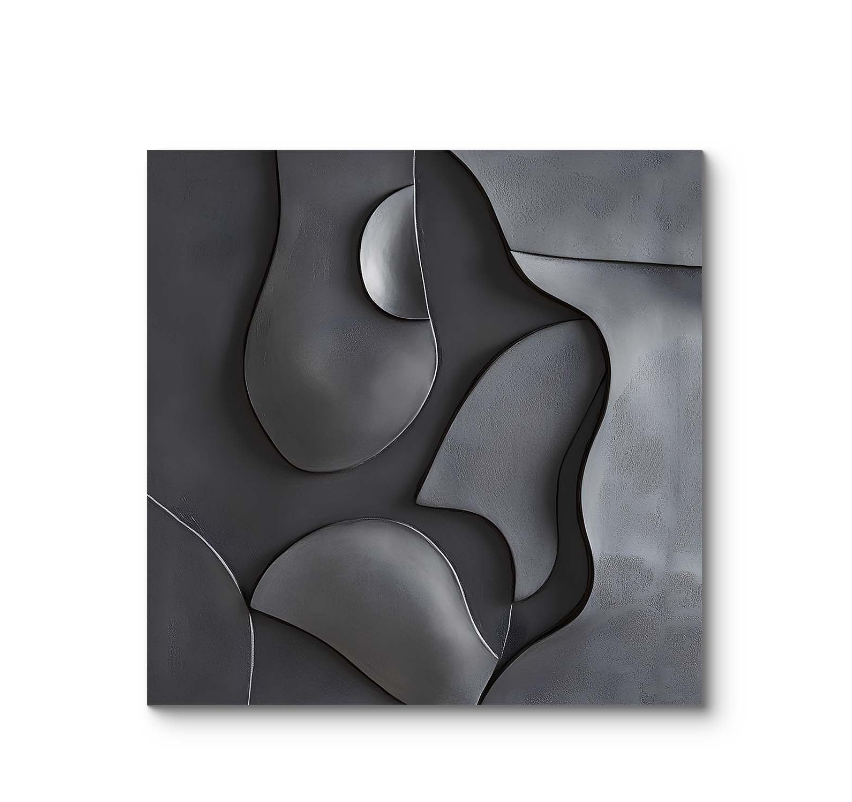 GEOMATRIC FLUID FORM 3D ART