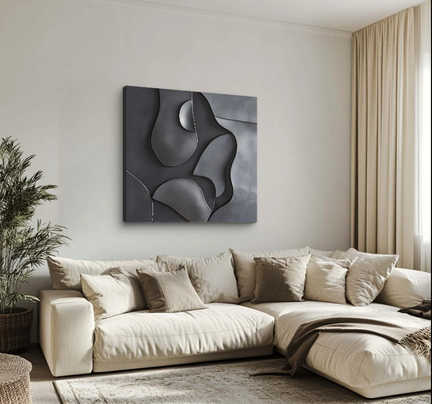 GEOMATRIC FLUID FORM 3D ART