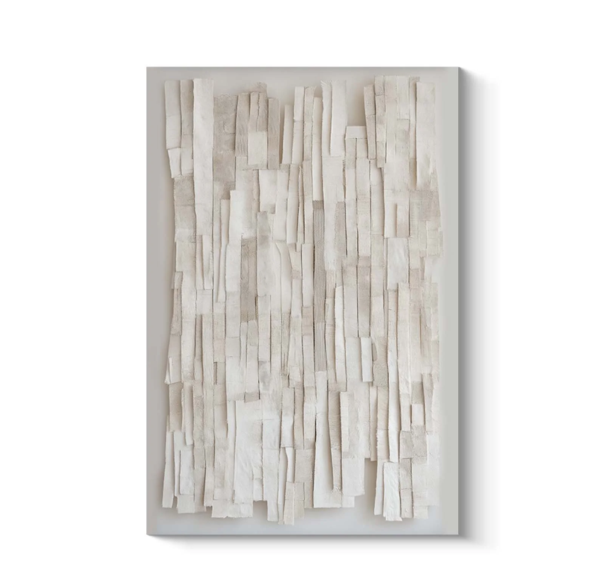 TEXTURED LAYERED PAPER WALL ART