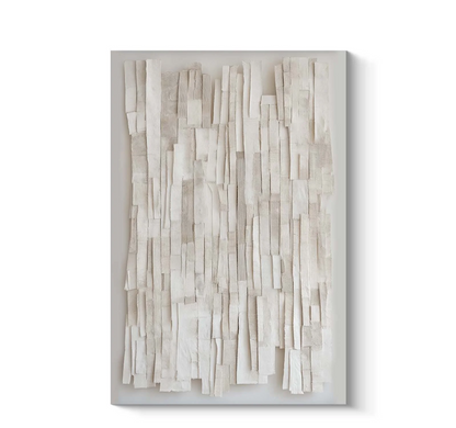 TEXTURED LAYERED PAPER WALL ART
