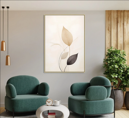 BEIGE LEAVES TRIO
