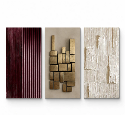 TEXTURED TRIPTYCH