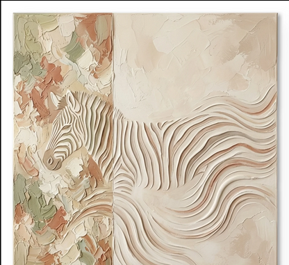 FLOWING ZEBRA TEXTURE ART