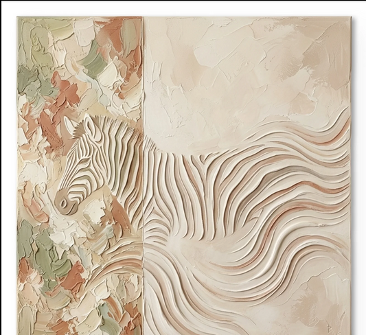 FLOWING ZEBRA TEXTURE ART