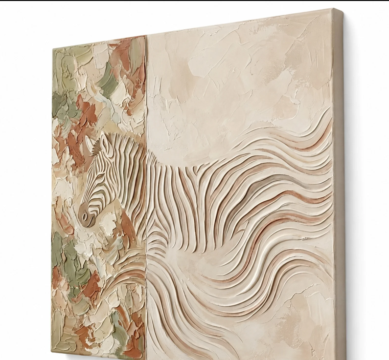 FLOWING ZEBRA TEXTURE ART