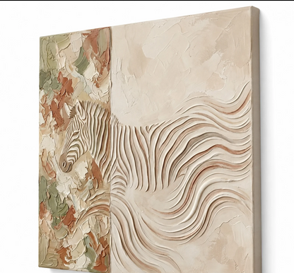 FLOWING ZEBRA TEXTURE ART