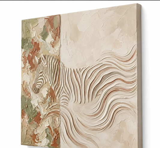 FLOWING ZEBRA TEXTURE ART
