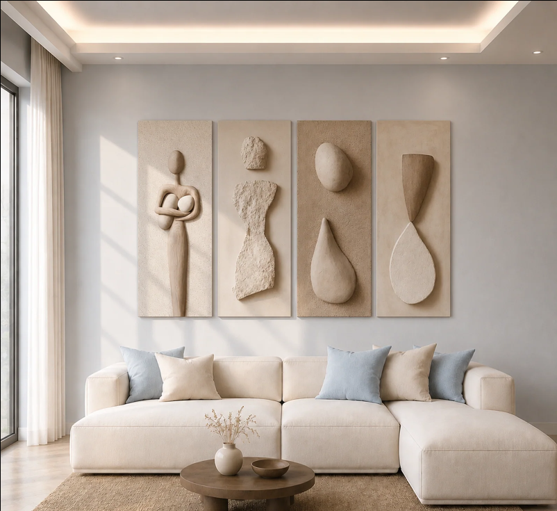 SCULPTURAL ECHOES 3D WALL ART