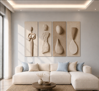 SCULPTURAL ECHOES 3D WALL ART