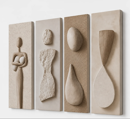 SCULPTURAL ECHOES 3D WALL ART