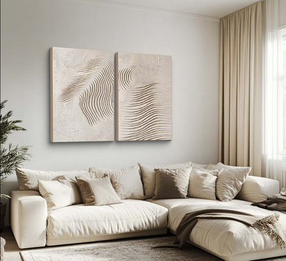 WAVE PATTERN TEXTURE ART DOUBLE