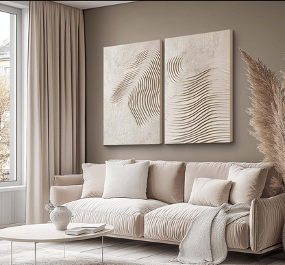 WAVE PATTERN TEXTURE ART DOUBLE