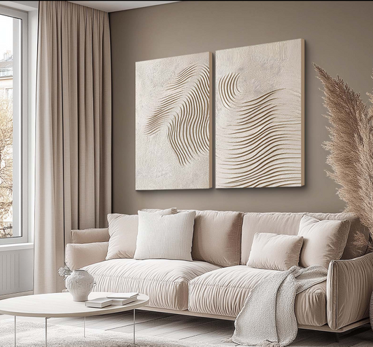 WAVE PATTERN TEXTURE ART DOUBLE