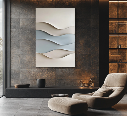 WAVE-INSPIRED TEXTURE WALL ART